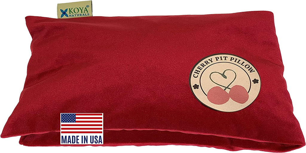 Ultra Soft Microwavable Velvet Neck Heating Pad - Cherry Pit/Stone/Seed Pillow